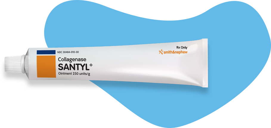 "Collagenase Santyl Ointment" Image is from Smith&Nephew Website